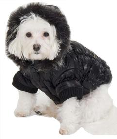 img 1 attached to Quilted Dog Parka by Fashion Pet