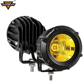 img 4 attached to 🌟 Auxbeam 3.5 Inch LED Pod: Golden Yellow Spot Offroad Light for Wrangler, Truck, SUV - 2 Pcs