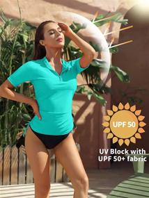 img 3 attached to ATTRACO Women's Adjustable Coverup Rashguard for Ultimate Sun Protection and Style