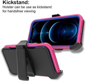 img 1 attached to Перевод на русский: "Чехол CoverON Rugged Holster, разработанный для чехла Apple iPhone 12 Pro Max (6"")