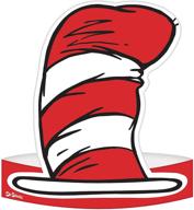 🎩 dr. seuss party hats by amscan - pack of 36, dimensions: 8" x 7.9 logo