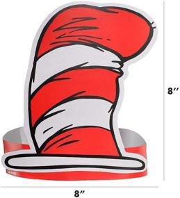 img 1 attached to 🎩 Dr. Seuss Party Hats by Amscan - Pack of 36, Dimensions: 8" x 7.9