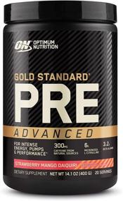 img 4 attached to Powerful Keto-Friendly Pre Workout: Optimum Nutrition Gold Standard with Creatine, Beta-Alanine, and More - Strawberry Mango Daiquiri Flavor, 20 Servings