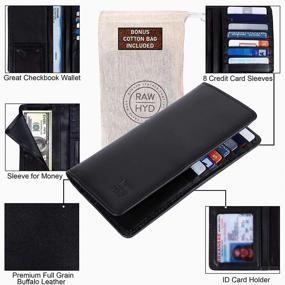 img 1 attached to 👝 RAWHYD Leather Bifold Wallet Western: Stylish and Functional Classic Design