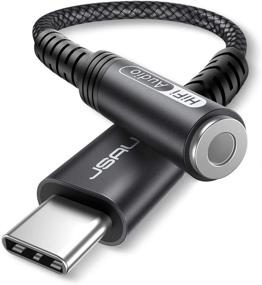 img 4 attached to Перевод на русский язык названия продукта: "JSAUX адаптер USB C к разъему для наушников 3,5 мм - Совместим с Pixel / Samsung Galaxy / iPad Pro - Черный