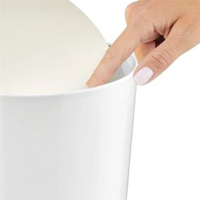 img 2 attached to MDesign Round Wastebasket Garbage Container Bath and Bathroom Accessories