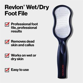 img 3 attached to 👣 Revlon Wet and Dry Foot File: Ultimate Pedicure Tool for Callus and Dead Skin Removal