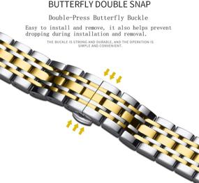 img 2 attached to 🦋 Metal Butterfly Wristband Replacement by SEURE