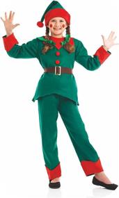 img 4 attached to 🎅 Festive and Adorable: Kids Elf Boy Christmas Costume for Holiday Fun