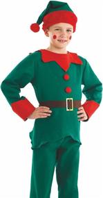 img 3 attached to 🎅 Festive and Adorable: Kids Elf Boy Christmas Costume for Holiday Fun