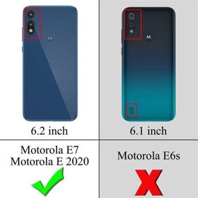 img 3 attached to E-Began Motorola Moto E Case (2020 Release) With Tempered Glass Screen Protector (Full Coverage)