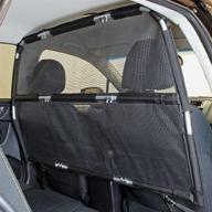 🐾 top-rated bushwhacker deluxe dog barrier: perfect fit for trucks, large suvs, sedans - reliable pet restraint car backseat divider, vehicle gate, and cargo area travel trunk mesh net screen barricade logo
