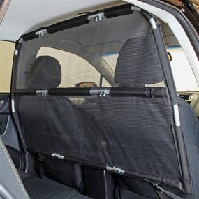 img 4 attached to 🐾 Top-Rated Bushwhacker Deluxe Dog Barrier: Perfect Fit for Trucks, Large SUVs, Sedans - Reliable Pet Restraint Car Backseat Divider, Vehicle Gate, and Cargo Area Travel Trunk Mesh Net Screen Barricade