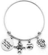 🏀 dyjelwd basketball softball volleyball bracelet: stylish girls' sports jewelry logo