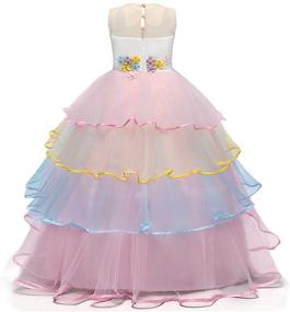 img 3 attached to 👗 Exquisite TTYAOVO Pageant Chiffon Embroidered Wedding Girls' Dress Collection