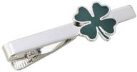 🍀 cufflinks patrick - green shamrock clover design logo