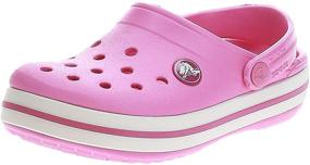 img 4 attached to 👟 Crocs Crocband Bright Cobalt Charcoal Boys' Shoes - Stylish Clogs & Mules for Versatile Comfort