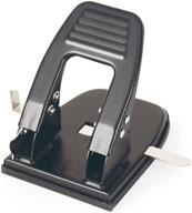 efficient 2 hole punch: officemate, 30 sheet capacity, black (90092) logo