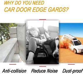 img 3 attached to 🚗 Защитные накладки Seametal на кромку автомобильных дверей: премиальные защитные накладки для автомобилей SUV (2x16,5 фута)