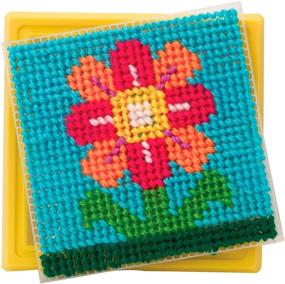 img 1 attached to 🌸 Engaging Kids Activity: Alex Craft Simply Needlepoint Flower Kit for Art and Craft Enthusiasts