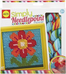 img 4 attached to 🌸 Engaging Kids Activity: Alex Craft Simply Needlepoint Flower Kit for Art and Craft Enthusiasts