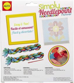 img 3 attached to 🌸 Engaging Kids Activity: Alex Craft Simply Needlepoint Flower Kit for Art and Craft Enthusiasts