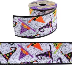 img 2 attached to 🎃 Crafter's Square Wire Edged Halloween Assorted Ribbon Pack - 2 1/2 in. x 9 Ft (Set of 6)