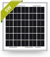 high-efficiency 12v monocrystalline solar panel by newpowa - 5w pv module for battery maintenance and trickle charging in rvs, marine boats, and off-grid systems logo