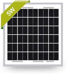 img 4 attached to High-Efficiency 12V Monocrystalline Solar Panel by Newpowa - 5W PV Module for Battery Maintenance and Trickle Charging in RVs, Marine Boats, and Off-Grid Systems