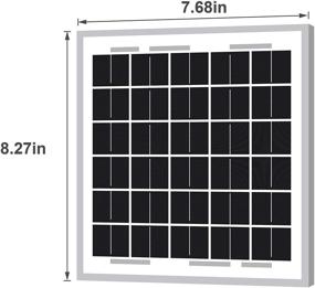 img 3 attached to High-Efficiency 12V Monocrystalline Solar Panel by Newpowa - 5W PV Module for Battery Maintenance and Trickle Charging in RVs, Marine Boats, and Off-Grid Systems