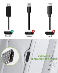 img 2 attached to 🔌 LitStar Charger Charging Cable Cord - Beats Studio 2/3, Solo 3, Powerbeats 2/3, Pill 2.0 Speakers (Micro-USB 3ft Black)