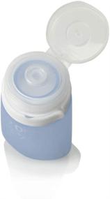 img 1 attached to 🧴 humangear GooToob+ Large Clear Silicone Travel Size Bottles with Locking Cap, Refillable (3.4oz)