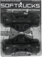 🛹 softrucks skateboard practice trucks – enhance skill, build strength & confidence – ideal for indoor or outdoor use – compatible with any skate deck logo