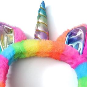 img 2 attached to 🦄 LuckyBunny Women Kids Girls Cute Unicorn Earmuffs: Stay Cozy with Foldable Windproof Ear Warmers for Winter, Indoors, and Outdoors