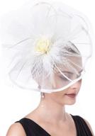 🌟 litter star fascinators cocktail sy04 cream women's accessories: elegant additions for any occasion logo