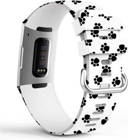 img 3 attached to Ремешки ShunDee Floral из силикона для замены Fitbit Charge 4/3: Водонепроницаемые браслеты с 🌸 неистребимыми напечатанными узорами, совместимые с Charge 3 SE - Спортивные ремешки для женщин и мужчин