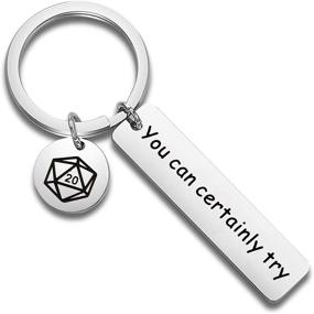 img 4 attached to 🗝️ Cyting Keychain Gift - Ideal for Dungeons and Dragons Fans, Dungeon Masters, RPG Gamers - Funny DND Themed Gift