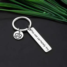 img 1 attached to 🗝️ Cyting Keychain Gift - Ideal for Dungeons and Dragons Fans, Dungeon Masters, RPG Gamers - Funny DND Themed Gift