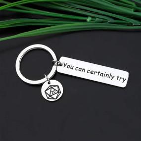 img 3 attached to 🗝️ Cyting Keychain Gift - Ideal for Dungeons and Dragons Fans, Dungeon Masters, RPG Gamers - Funny DND Themed Gift