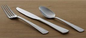 img 1 attached to Oneida Cella Silverware Set: 42 Piece, Service for 8, 18/0 Stainless Steel Everyday Flatware