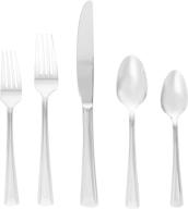 oneida cella silverware set: 42 piece, service for 8, 18/0 stainless steel everyday flatware logo