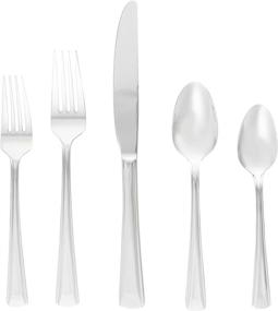 img 4 attached to Oneida Cella Silverware Set: 42 Piece, Service for 8, 18/0 Stainless Steel Everyday Flatware