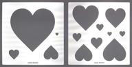 шаблоны сердец №58 от алекса мельника - символ любви к дню святого валентина, большие шаблоны для стен для детей, металлические шаблоны для рисования, домашний декор и аэрография. логотип