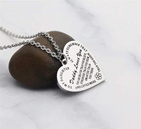 img 1 attached to 👨 Eilygen Daddy to My Daughter Necklace: Heart Pendant Jewelry Gifts for an Inspirational Bond between Father and Daughter!