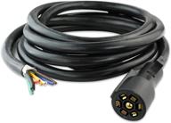 🔌 leisure cords heavy duty 7 way plug inline trailer cord: weatherproof 12 ft connector for ultimate performance logo