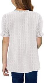 img 2 attached to Ecrocoo Summer Crochet Blouses: Stylish Girls' Clothing, Tops & Tees