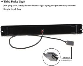 img 1 attached to 🚦 LED 3rd Brake Light for 1997-2004 Ford F150 - High Mount Stop Lamp with Chrome Housing and Smoke Lens