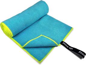 img 2 attached to 🏊 Premium Quick Dry Swim Towel - High-performance Pool Towels for Competitive Swimming and Water Sports - Medium, Large, and Hooded Options - Available in Large Blue