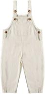 little overalls cotton relaxed jumpsuits logo