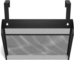 img 1 attached to 📁 Tru Red TR57579-CC 1-Pocket Mesh Letter Wall File Organizer, Black